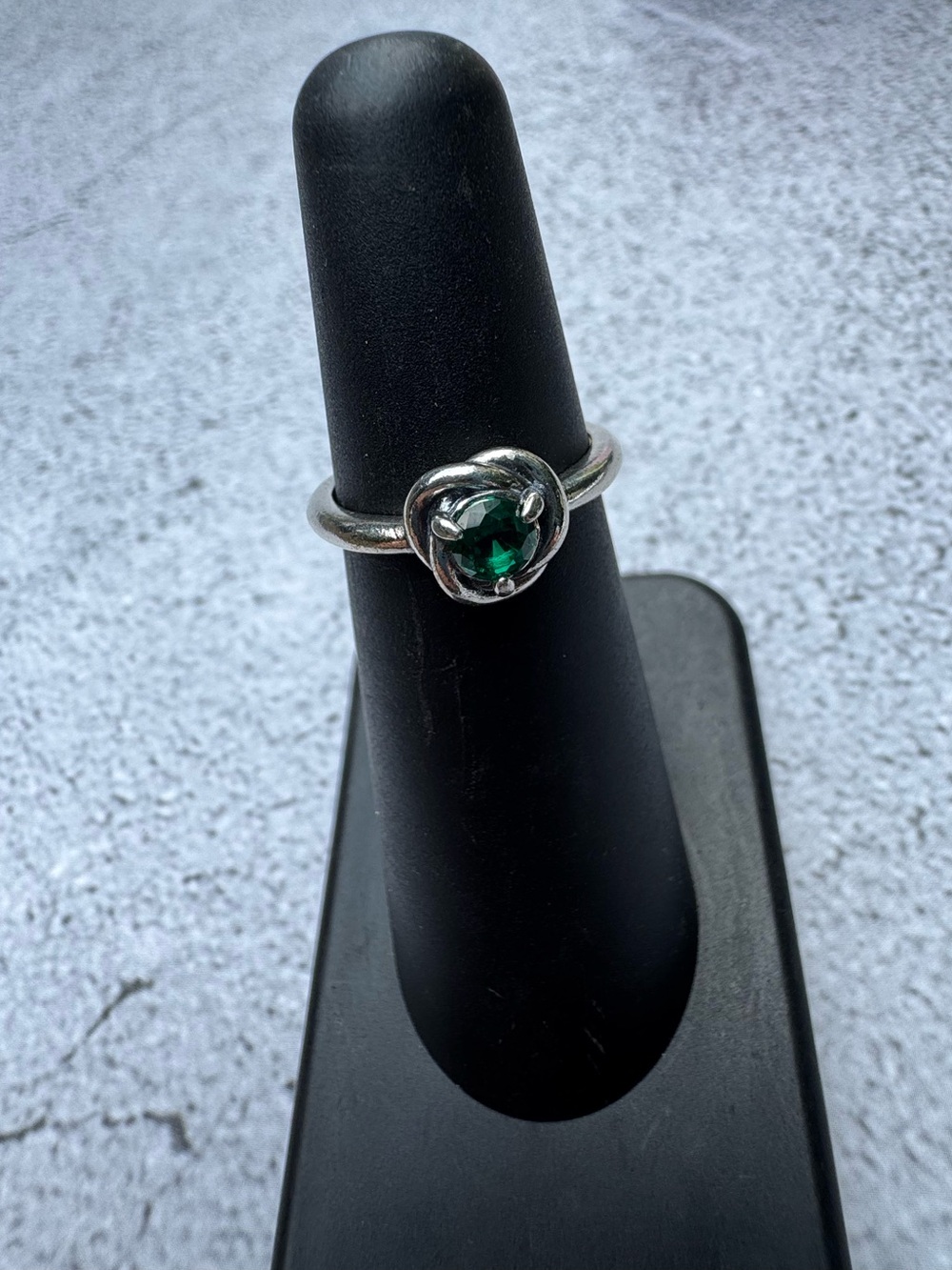 Pandora Sterling Silver Royal Green Eternity Ring